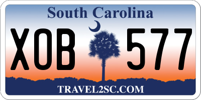 SC license plate XOB577