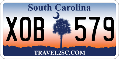 SC license plate XOB579