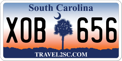 SC license plate XOB656