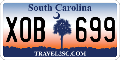 SC license plate XOB699