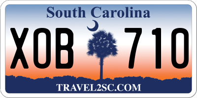 SC license plate XOB710
