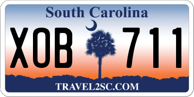 SC license plate XOB711