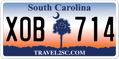 SC license plate XOB714