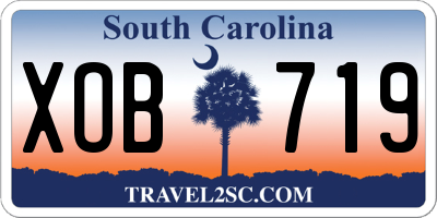 SC license plate XOB719