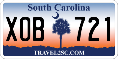 SC license plate XOB721