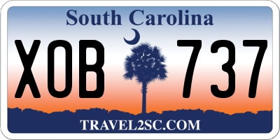 SC license plate XOB737