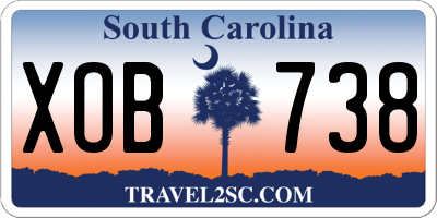 SC license plate XOB738