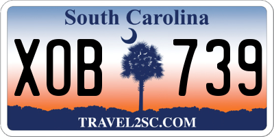 SC license plate XOB739