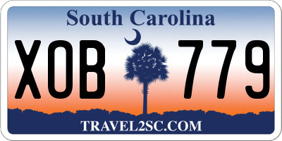 SC license plate XOB779