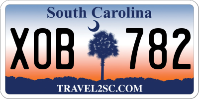 SC license plate XOB782