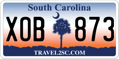 SC license plate XOB873