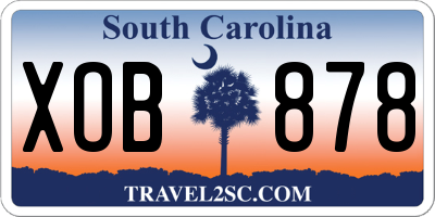 SC license plate XOB878