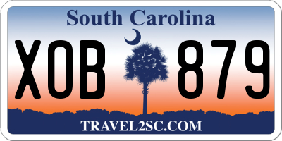 SC license plate XOB879