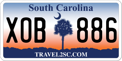 SC license plate XOB886