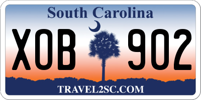 SC license plate XOB902