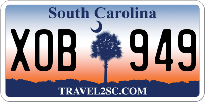 SC license plate XOB949