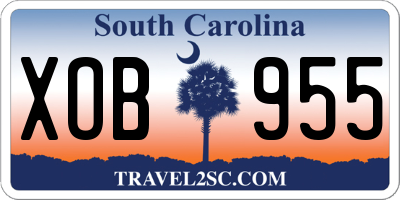 SC license plate XOB955