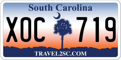 SC license plate XOC719