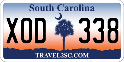 SC license plate XOD338