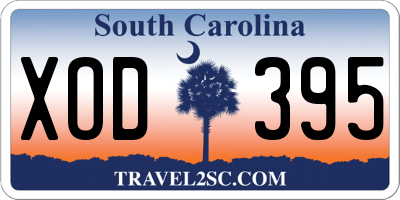 SC license plate XOD395