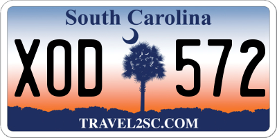 SC license plate XOD572