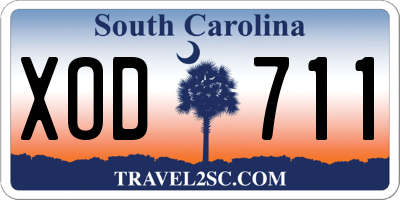 SC license plate XOD711