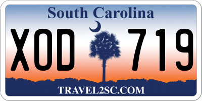 SC license plate XOD719