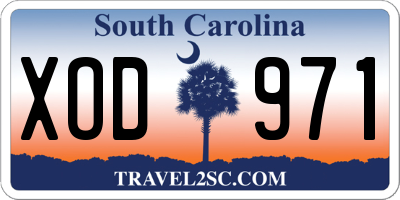 SC license plate XOD971