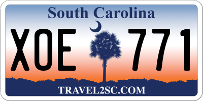 SC license plate XOE771
