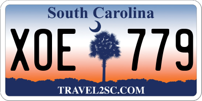SC license plate XOE779