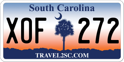 SC license plate XOF272