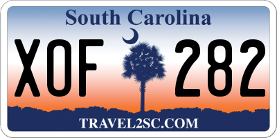 SC license plate XOF282