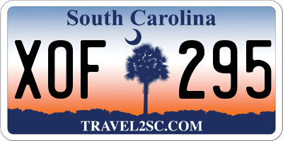 SC license plate XOF295