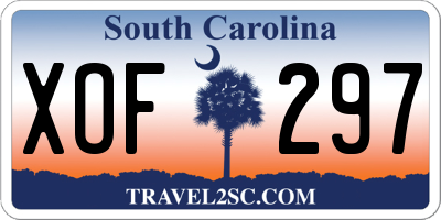 SC license plate XOF297
