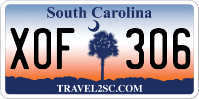 SC license plate XOF306