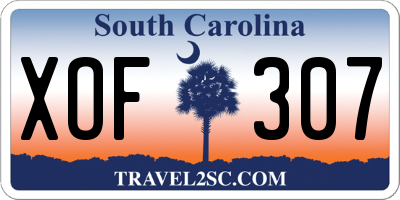 SC license plate XOF307