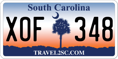 SC license plate XOF348