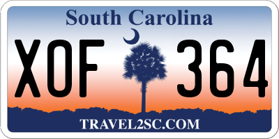 SC license plate XOF364