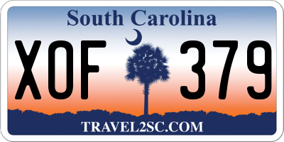 SC license plate XOF379