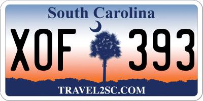 SC license plate XOF393