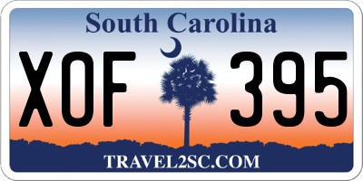 SC license plate XOF395