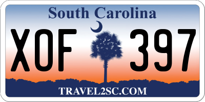 SC license plate XOF397
