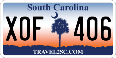 SC license plate XOF406