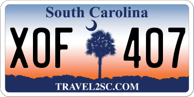 SC license plate XOF407