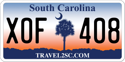 SC license plate XOF408