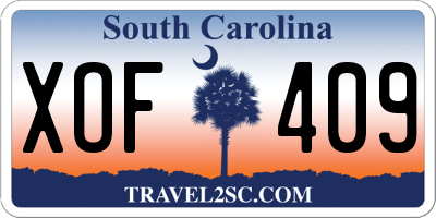 SC license plate XOF409