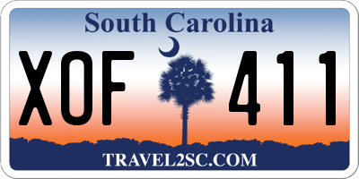 SC license plate XOF411
