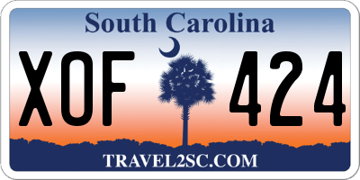 SC license plate XOF424