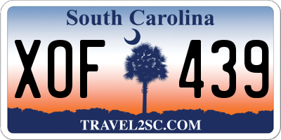 SC license plate XOF439