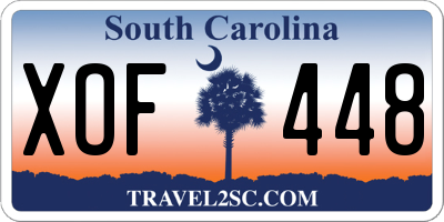 SC license plate XOF448